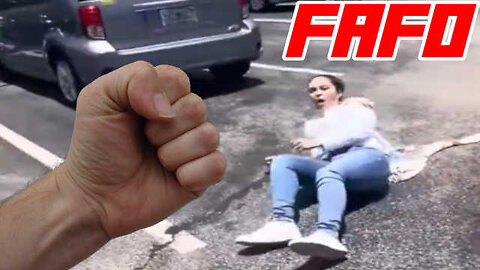 Woman Finds Out That You Shouldn't Punch Men in Parking Lots