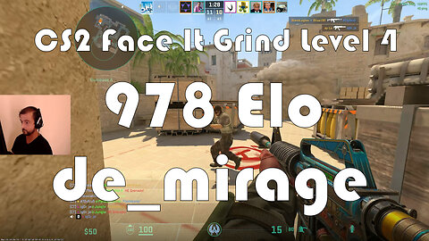 CS2 Face-It Grind - Face-It Level 4 - 978 Elo - de_mirage