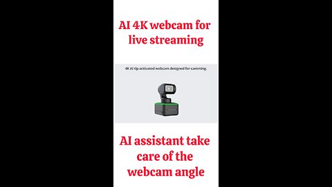 Lovense Webcam AI 4K webcam for live