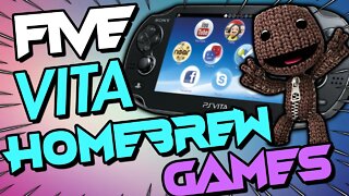 Five FUN Homebrew Games For The PS VITA! - 2022