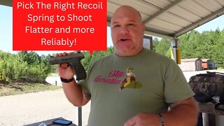 How to tune your Semi-Automatic Handgun recoil Spring! Is it important???