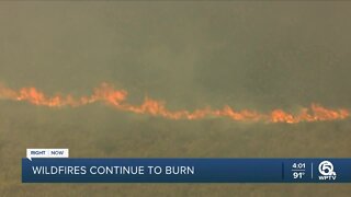 Roughly 16,000 acres burn near Palm Beach-Broward County line