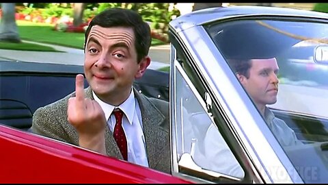 Mr.Bean - middle finger funny moment 🔞