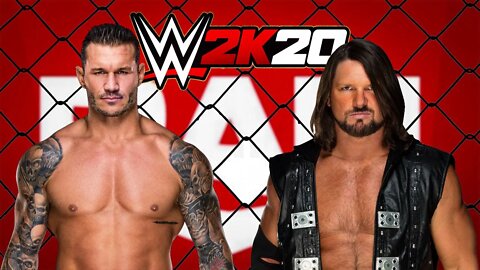 Randy Orton Vs. AJ Styles - WWE Raw! - Steel Cage Match - WWE 2K20 Gameplay - PC