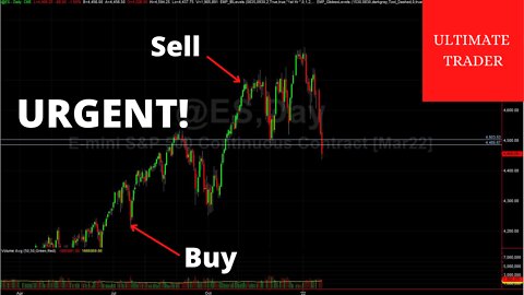 URGENT WARNING!: ES, Stocks, NASDAQ Live Trading