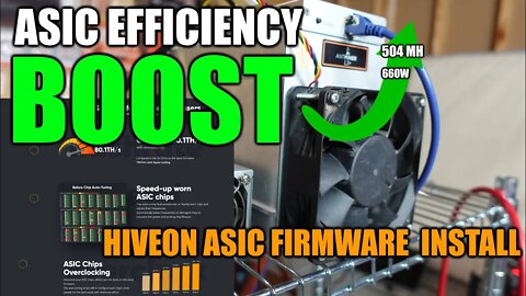 Antminer L3+ Efficiency BOOST | Hiveon ASIC Firmware Install