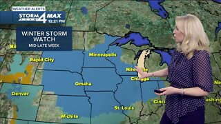 Partly cloudy Tuesday ahead of late-week snow storm