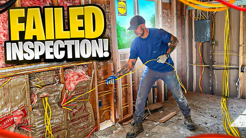 Rewiring ENTIRE Abandoned House- FAILED INSPECTION!