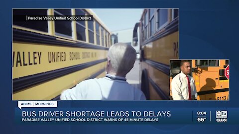 Bus driver shortage continues to impact school districts across Arizona