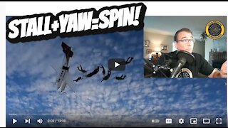 Stall+Yaw=SPIN! King Air Skydive Incident