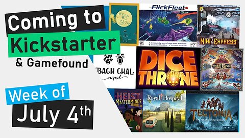 📅Kickstarter Boardgames | Dice Throne, FlickFleet Xeno Wars, Star Realms Legacy, Mini Express