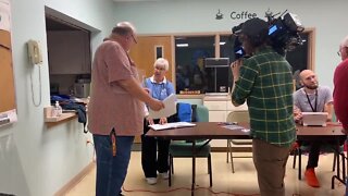 Clay County election worker responds to precincts