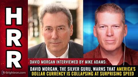 David Morgan, the Silver Guru, warns that America’s $ currency is collapsing at surprising speed