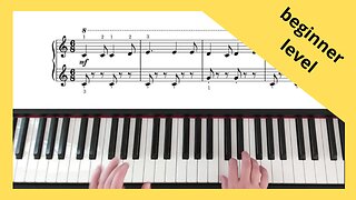 Itsy Bitsy Spider (easy piece for piano)