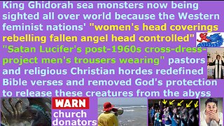 King Ghidorah sea monsters now being sighted all over world because pastors redefined Bible verses