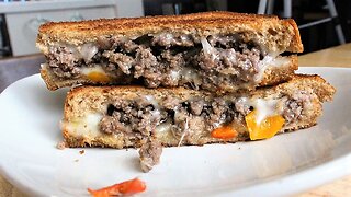 Philly Cheese Style Burger Melt