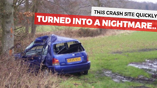 Car Crash Site Turns Into A Nightmare For Victim's Family