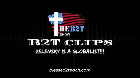 Zelensky Is A Globalist!!!