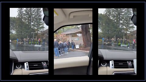 🚨 Customers queuing up outside Silicon Valley Bank, Menlo Park amid SVB collapse