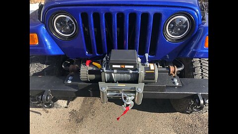 Winch Mounting Plate for Jeep Wrangler YJ TJ LJ- 12000 lb Capacity