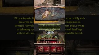 Pompeii's Ancient Fast Food: Unearthing Culinary Secrets #shorts #ancient #history