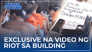 Exclusive na video ng riot sa building; mga putok ng M-16 maririnig sa video