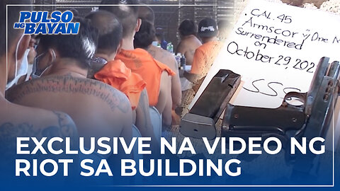 Exclusive na video ng riot sa building; mga putok ng M-16 maririnig sa video