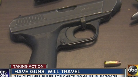 What security measures are in place for traveling with a gun?