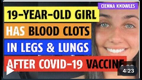 19-year-old girl has blood clots after getting COVID vaccine