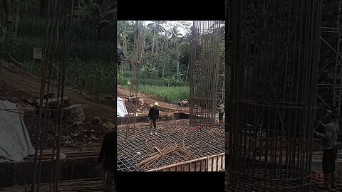 Pembesian Pile Cap #shortvideo #shorts #short #update #viral #jalantol #jembatan #pilecap #modern