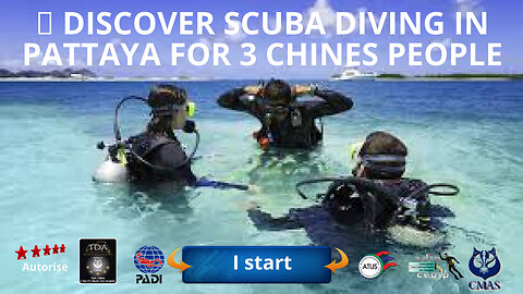 🤿 Discover Scuba diving in Pattaya for 3 chines people
