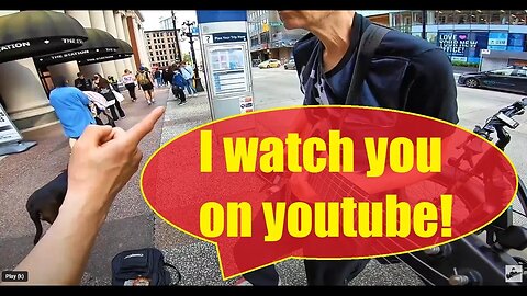 "I watch your videos on youtube!" (Who cares? If you appreciate a busker, LEAVE A TIP!)