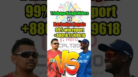 Trinbago Knight Riders vs Barbados Royals match predication , 100% win report , BR vs TKR , CPL22