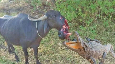 10 Moments The Wild Buffalo Regain Life In Front Of The Fierce Crocodiles | Fighting Animals By Best Animal Home
