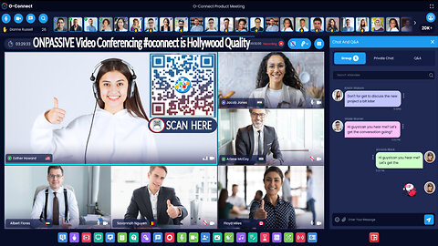 ONPASSIVE Video Conferencing #oconnect is Hollywood Quality