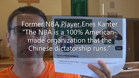 Enes Kanter: The NBA is a 100% American-made organization that the Chinese dictatorship runs