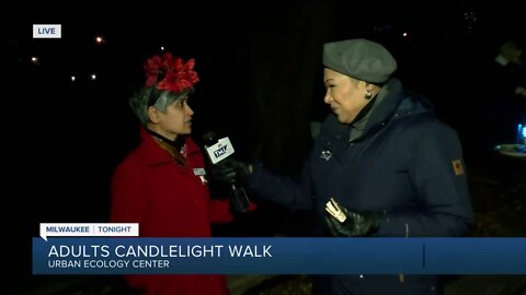 Take an adult candlelight walk at the Urban Ecology Center