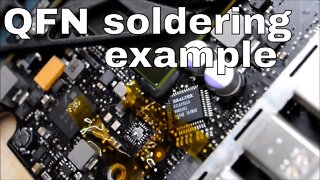 No backlight on Unibody Macbook - how to fix via QFN soldering.