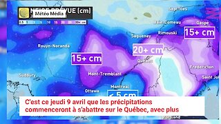 Une surprenante tempête de neige et de pluie va frapper le Québec cette semaine