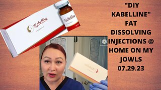 DIY KABELINE FAT DISSOLVING INJECTIONS @ HOME ON MY JOWLS #fatdissolvinginjections 7.29 .23