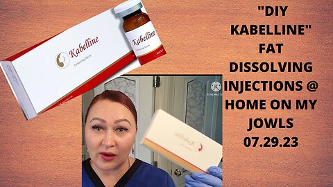 DIY KABELINE FAT DISSOLVING INJECTIONS @ HOME ON MY JOWLS #fatdissolvinginjections 7.29 .23