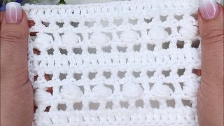 How to crochet puff stitch for blanket or for scarf