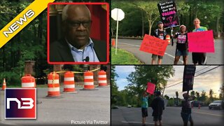 Abortion Activists Outside Clarence Thomas’ House QUICKLY Meet Swift Justice