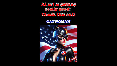 Digital AI art is getting shockingly good! Check this out! Part 21 - Catwoman - Number 1 of 2.
