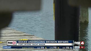 Fort Myers docks undergoing erosion repairs