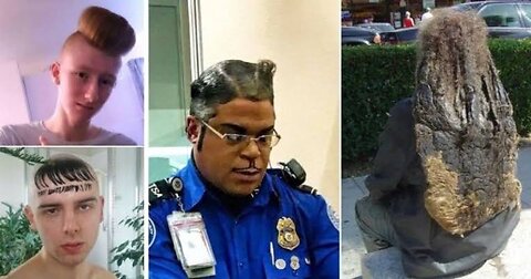 ✅🔥Types of funny hairstyle 🔥 😂khaby lame 😂 rumble