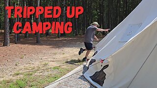 Extreme Heat Solo Camping, Thunderstorms, and a Tumble