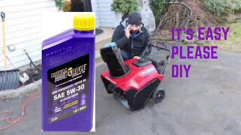 How to Change the Oil On Your Toro 721E Single Stage Snow Blower