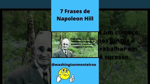 7 Frases de Napoleon Hill #shorts