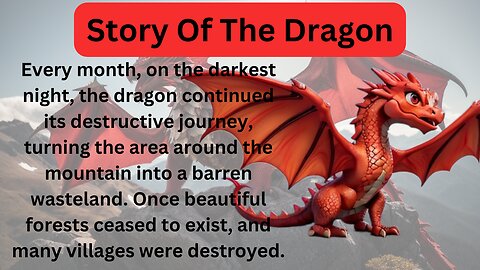 English Story [Michael vs The Dragon] Learn English By Story. Very interesting Dragon story.